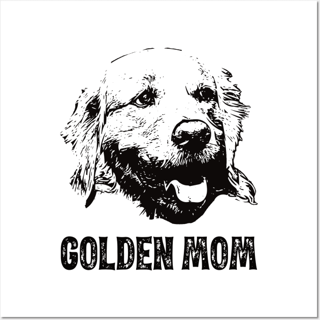 Golden Mom - Golden Retriever Mom Wall Art by DoggyStyles